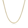 Thumbnail Image 1 of Men's 3.0mm Wheat Chain Necklace in Solid Stainless Steel  with Yellow IP - 22"