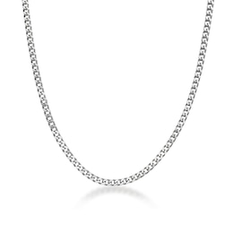 Men's 4.0mm Foxtail Chain Necklace in Solid Stainless Steel  - 22"