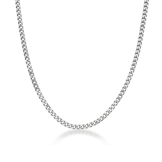 Men's 4.0mm Foxtail Chain Necklace in Solid Stainless Steel - 22"