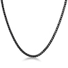 Thumbnail Image 1 of Men's 4.0mm Satin-Finish Foxtail Chain Necklace in Solid Stainless Steel  with Black IP - 22"