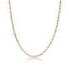 Thumbnail Image 1 of Men's 4.0mm Foxtail Chain Necklace in Solid Stainless Steel  with Yellow IP - 22"
