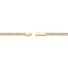 Thumbnail Image 3 of Men's 4.0mm Foxtail Chain Necklace in Solid Stainless Steel  with Yellow IP - 22"
