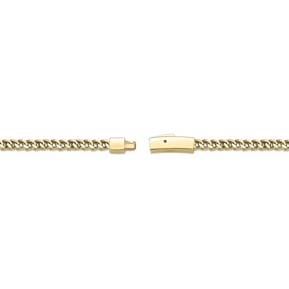 Men's 4.0mm Foxtail Chain Necklace in Solid Stainless Steel with Yellow IP - 22"