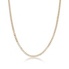 Thumbnail Image 0 of Men's 4.0mm Foxtail Chain Necklace in Solid Stainless Steel  with Yellow IP - 24"
