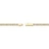Thumbnail Image 3 of Men's 4.0mm Foxtail Chain Necklace in Solid Stainless Steel  with Yellow IP - 24&quot;