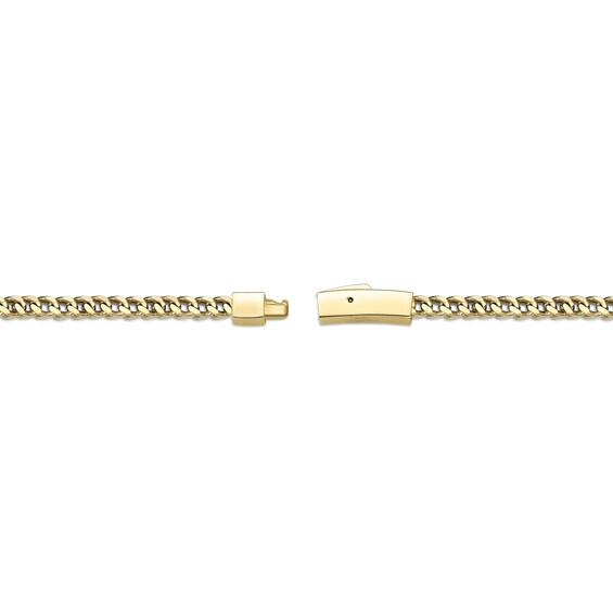 Men's 4.0mm Foxtail Chain Necklace in Solid Stainless Steel with Yellow IP - 24"