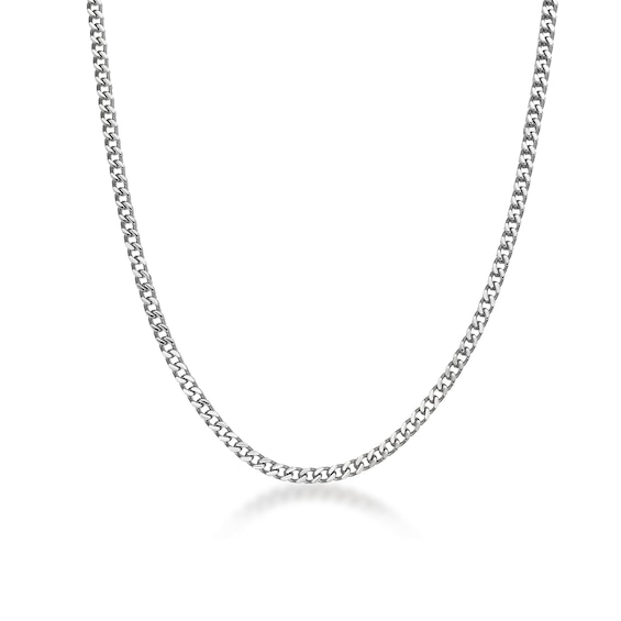 Men's 4.0mm Foxtail Chain Necklace in Solid Stainless Steel - 24"