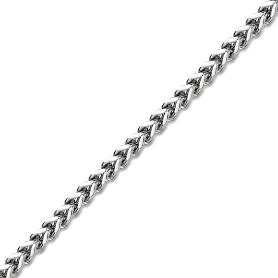 Men's 4.0mm Foxtail Chain Necklace in Solid Stainless Steel - 24"