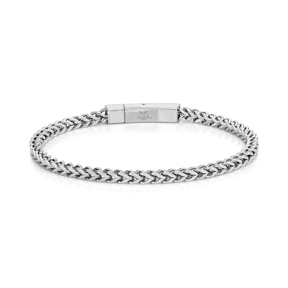 4.0mm Foxtail Chain Bracelet in Solid Stainless Steel - 9.0"