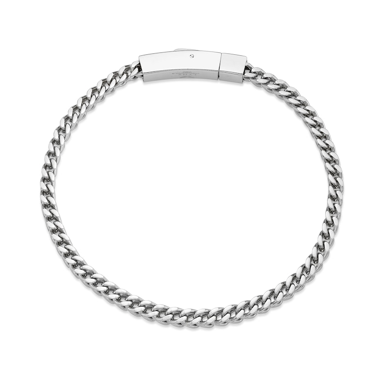 Men's 4.0mm Foxtail Chain Bracelet in Solid Stainless Steel  - 9.0"