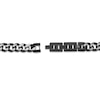 Thumbnail Image 3 of Men's 11.0mm Multi-Finish Curb Chain Necklace in Solid Stainless Steel  and Black IP - 24"