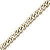 Thumbnail Image 2 of Men's 11.0mm Multi-Finish Curb Chain Necklace in Solid Stainless Steel  and Yellow IP - 30"