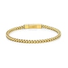 Thumbnail Image 0 of Men's 4.0mm Foxtail Chain Bracelet in Solid Stainless Steel  with Yellow IP - 9.0"