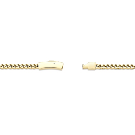 4.0mm Foxtail Chain Bracelet in Solid Stainless Steel with Yellow IP - 9.0"