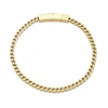 Thumbnail Image 3 of Men's 4.0mm Foxtail Chain Bracelet in Solid Stainless Steel  with Yellow IP - 9.0"