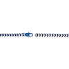Thumbnail Image 3 of 5.0mm Foxtail Chain Bracelet in Solid Stainless Steel  and Blue IP - 8.5"
