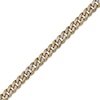 Thumbnail Image 2 of Men's 8.0mm Multi-Finish Curb Chain Necklace in Solid Stainless Steel  and Yellow IP - 20&quot;