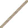 Thumbnail Image 1 of Men's 8.0mm Multi-Finish Curb Chain Necklace in Solid Stainless Steel  and Yellow IP - 20"