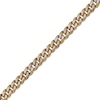 Thumbnail Image 2 of Men's 8.0mm Multi-Finish Curb Chain Necklace in Solid Stainless Steel  and Yellow IP - 24"