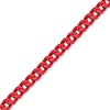 Thumbnail Image 2 of Men's 5.0mm Franco Chain Necklace in Solid Stainless Steel  with Red Acrylic - 22"