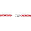Thumbnail Image 3 of Men's 5.0mm Franco Chain Necklace in Solid Stainless Steel  with Red Acrylic - 22"