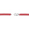 Thumbnail Image 2 of Men's 5.0mm Franco Chain Necklace in Solid Stainless Steel  with Red Acrylic - 22"