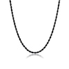 Thumbnail Image 1 of Men's 3.5mm Antique-Finish Rope Chain Necklace in Solid Stainless Steel  with Black IP - 22"