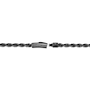 Thumbnail Image 3 of Men's 3.5mm Antique-Finish Rope Chain Necklace in Solid Stainless Steel  with Black IP - 22"