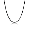 Thumbnail Image 1 of Men's 3.5mm Antique-Finish Rope Chain Necklace in Solid Stainless Steel  with Black IP - 20"