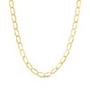Thumbnail Image 1 of 5.4mm Open Oval-Shaped Curb Chain Necklace in Hollow 14K Gold - 16"