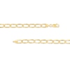 Thumbnail Image 3 of 5.4mm Open Oval-Shaped Curb Chain Necklace in Hollow 14K Gold - 16"
