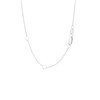 Thumbnail Image 3 of Love Talks 1/8 CT. T.W. Diamond "HOPE" Station Necklace in 10K White Gold