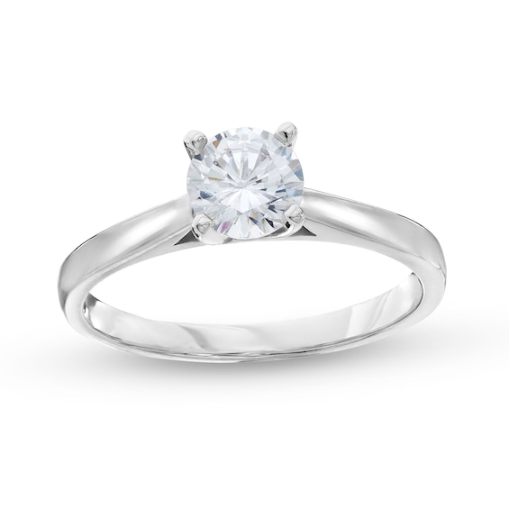 3/4 CT. Diamond Solitaire Tapered Shank Engagement Ring in Platinum (I/I2)
