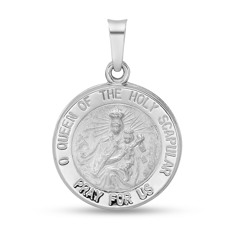 Men's MultiFinish "Queen of the Holy Scapular" Textured Small