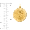 Thumbnail Image 2 of Men's Multi-Finish "Queen of the Holy Scapular" Textured Large Medallion Necklace Charm in 14K Gold
