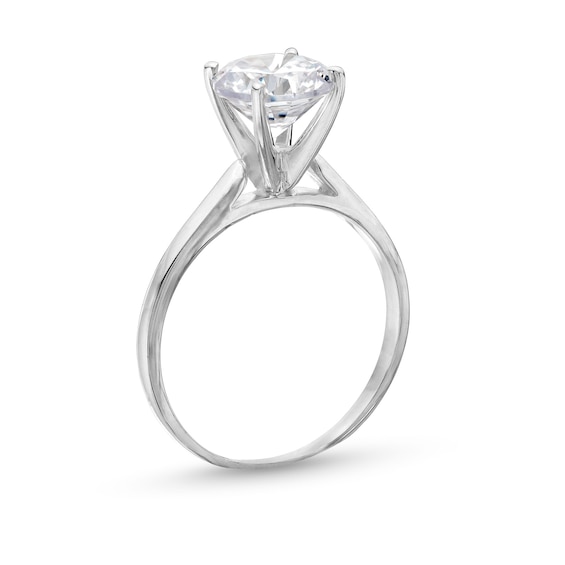 2 CT. Diamond Solitaire Tapered Shank Engagement Ring in Platinum (I/I2)