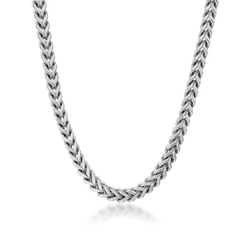 Main Image 1 of Men's 6.0mm Foxtail Chain Necklace in Solid Stainless Steel  - 24"
