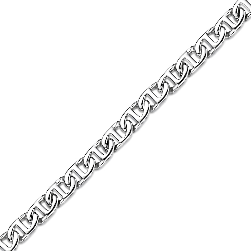 Main Image 2 of Men's 10.0mm Mariner Chain Necklace in Solid Stainless Steel  - 24"