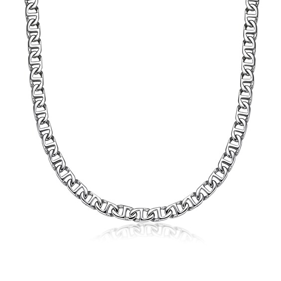 Men's 10.0mm Mariner Chain Necklace in Solid Stainless Steel - 30"