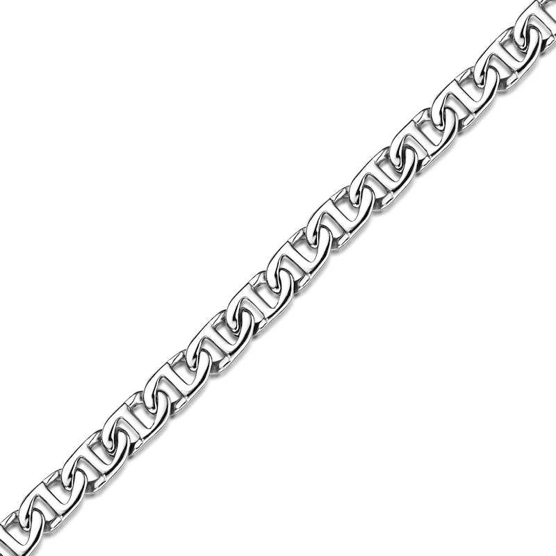 Main Image 2 of Men's 10.0mm Mariner Chain Necklace in Solid Stainless Steel  - 30"