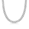Thumbnail Image 1 of Men's 11.0mm Curb Chain Necklace in Solid Stainless Steel  - 24"
