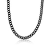 Thumbnail Image 1 of Men's 11.0mm Curb Chain Necklace in Solid Stainless Steel  with Black IP - 24"
