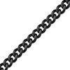 Thumbnail Image 2 of Men's 11.0mm Curb Chain Necklace in Solid Stainless Steel  with Black IP - 24"