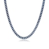 Thumbnail Image 1 of Men's 8.0mm Curb Chain Necklace in Solid Stainless Steel  and Gunmetal Grey IP - 22"