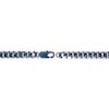 Thumbnail Image 3 of Men's 8.0mm Curb Chain Necklace in Solid Stainless Steel  and Gunmetal Grey IP - 22"