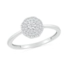Thumbnail Image 1 of 1/4 CT. T.W. Diamond Double Frame Promise Ring in Sterling Silver