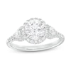 Thumbnail Image 1 of 1-5/8 CT. T.W. Certified Lab-Grown Diamond Frame Engagement Ring in 14K White Gold (F/VS2)