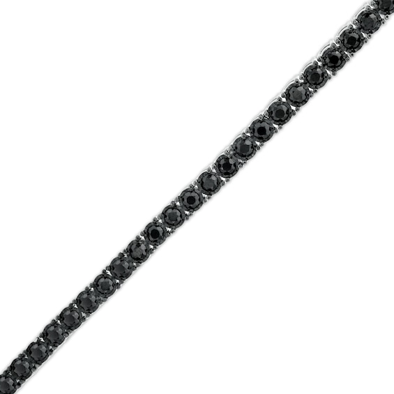 Vera Wang Men 2 CT. T.w. Black Diamond Line Bracelet in Sterling Silver - 8.5"