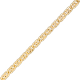 Men's 5.0mm Hollow Curb Chain Anklet in 10K Gold - 9.5&quot;