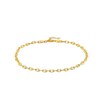Thumbnail Image 1 of 3.3mm Mariner Chain Anklet in Hollow 14K Gold - 10"